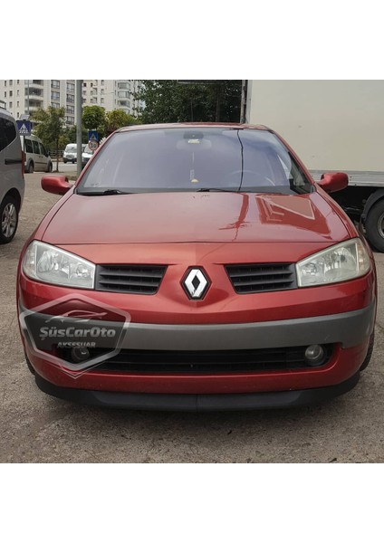 ŞüsCarOto Aksesuar Renault Megane 2 2003-2008 Uyumlu Üniversal Astra H Lip Esnek Ön Lip 2 Parça Tampon Altı Dil Karlık Ön Ek