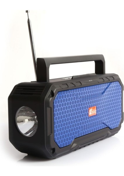 El Fenerli Hoparlör Fm Radyo Kablosuz Işıldak Bluetooth Mp3 Çalar FP-107-S