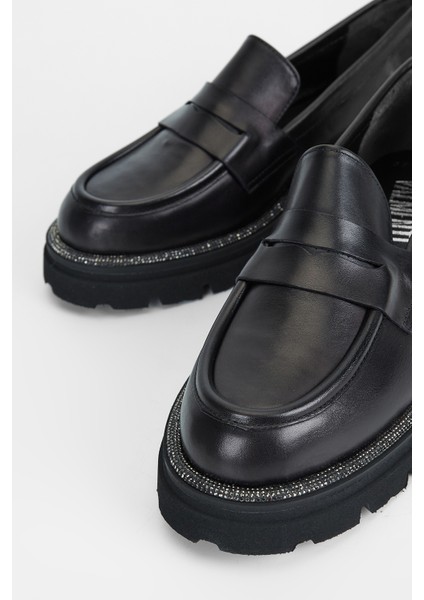 Kadın Siyah Hakiki Deri Casual Bot 775 5004 Bn Ayk SK23/24 modelleri