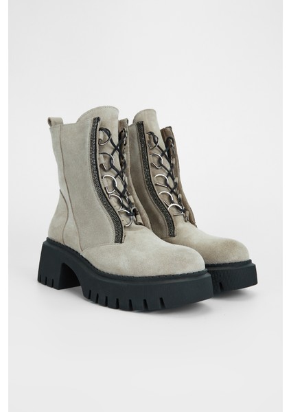 Kadın Bej Süet Hakiki Deri Casual Bot 775 8148 Bn Bot SK23/24 fiyatları