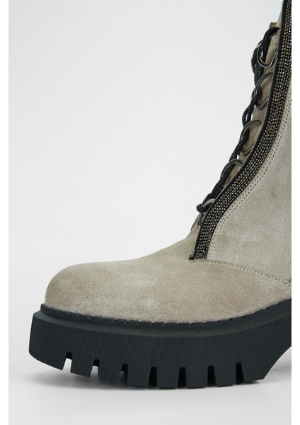 Kadın Bej Süet Hakiki Deri Casual Bot 775 8148 Bn Bot SK23/24 fırsatları