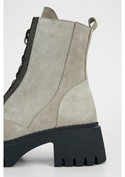 Kadın Bej Süet Hakiki Deri Casual Bot 775 8148 Bn Bot SK23/24 indirimleri