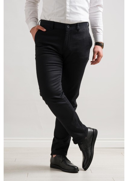 Klasik Kesim Kışlık Kumaş Gabardin Boru Paça Erkek Pantolon