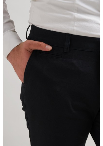 Klasik Kesim Kışlık Gabardin Kumaş Likralı Boru Paça Erkek Pantolon