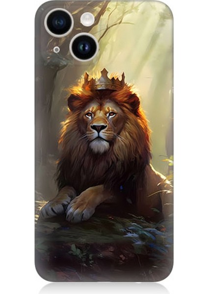 Apple iPhone 14 Plus Uyumlu Silikon Kılıf Kral Aslan