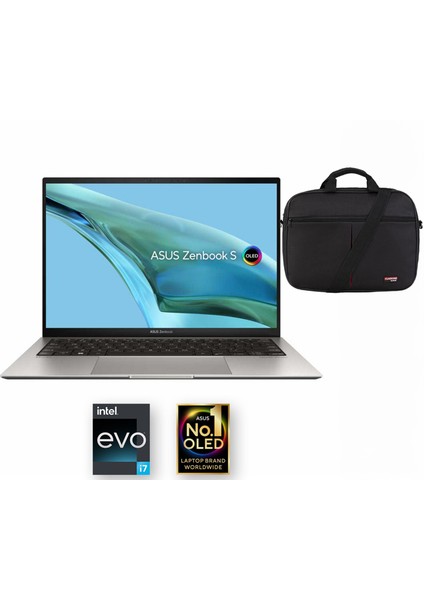 Zenbook S 13 OLED I7-1355U 16GB 1tb SSD 2.8k 13.3" 60hz Windows 11 Home Taşınabilir Bilgisayar UX5304VA-NQ020WC + Çanta
