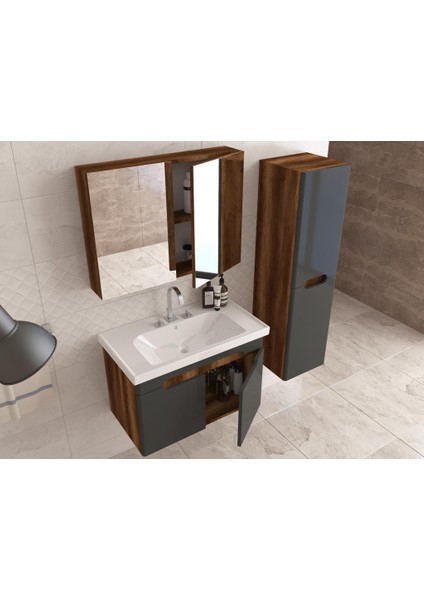 Aizanoi 80 cm Banyo Dolabı