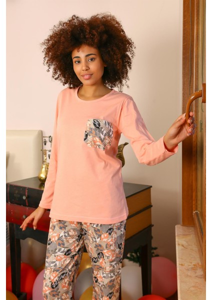 Kadın Uzun Kol Penye Pijama Takım 4196 fırsatları