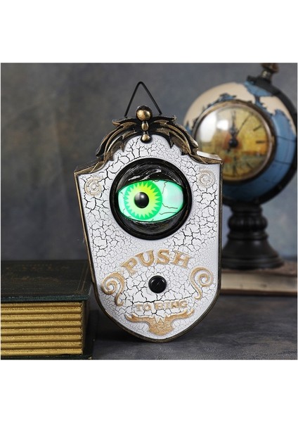 Cadılar Bayramı Tek Gözlü Kapı Zili Dekorasyon LED Elektrik Işık Yayan Ses Göz Kapı Zili Çubuğu Gizli Oda Hüner Sahne (Yurt Dışından)