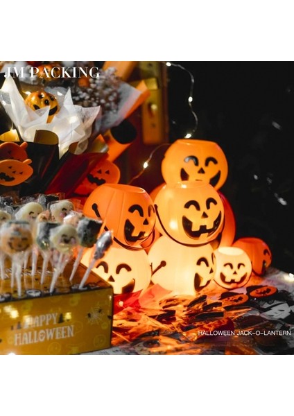 Halloween Balkabağı Fener Parti Mekan Atmosfer Düzeni Sahne Yüz Buruşturma Küçük Süsleme Halloween Dekorasyon Balkabağı Lamba (Yurt Dışından)