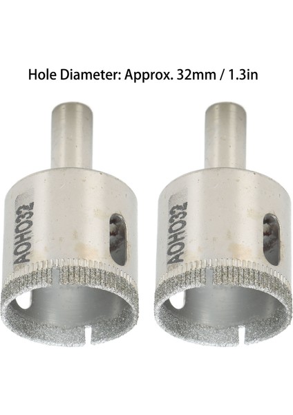 2 Adet Elmas Delik Testere Matkap Ucu Aracı Kesici Kiremit Cam Mermer Seramik 32MM (Yurt Dışından) modelleri