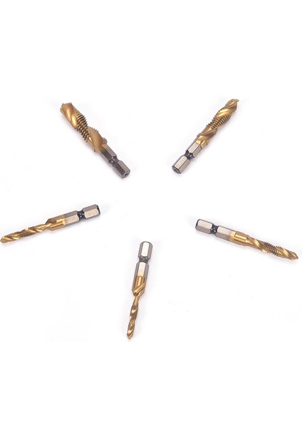 M3-M10 Hex Shank Titanyum Kaplama Hss El Vidası Konu Metrik Matkap Uçları Anlan (Yurt Dışından)