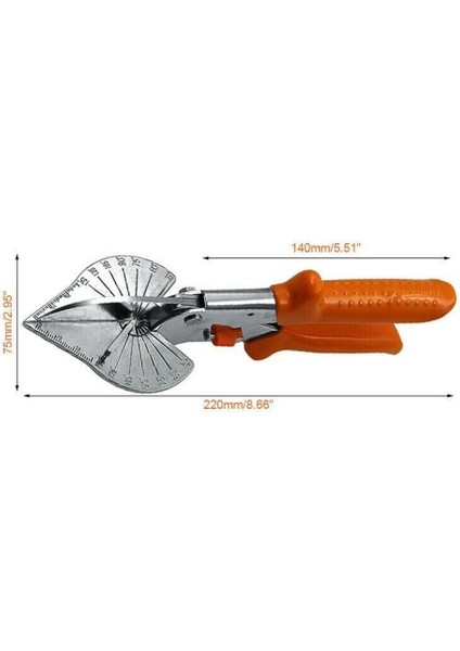 45-135 Derece Kesme Makas Trim Aracı Kesici Takım Makas Şube Aracı Ayarlanabilir 45-135 Derece Açı Gönye (Yurt Dışından)