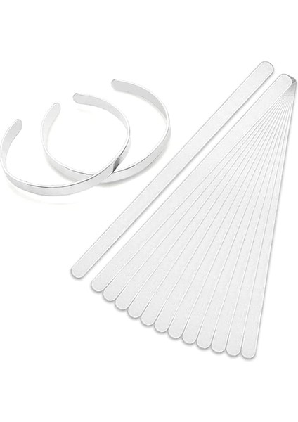 15 Paket Paslanmaz Çelik Bilezik Boş, Takı Damga Çalışması Için B (Yurt Dışından)