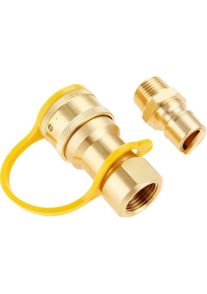 1/2 Inç Prinç Gaz Propan Hızlı Bağlantı Ayırma Bağlantı Konnektörü Adaptörü (Yurt Dışından)