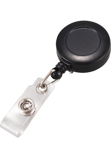 Adet Rozet Tutucu Geri Çekilebilir Makara Yoyo Klip Geçmeli Kimlik Kartı Anahtarı Siyah (Yurt Dışından) fiyatları