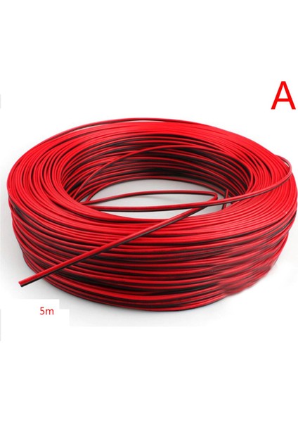 10M LED Kablolar 2 Pin LED Şerit Kablo 22AWG 2 Çekirdekli Kırmızı Siyah Elektrik Teli Sevıch (Yurt Dışından)