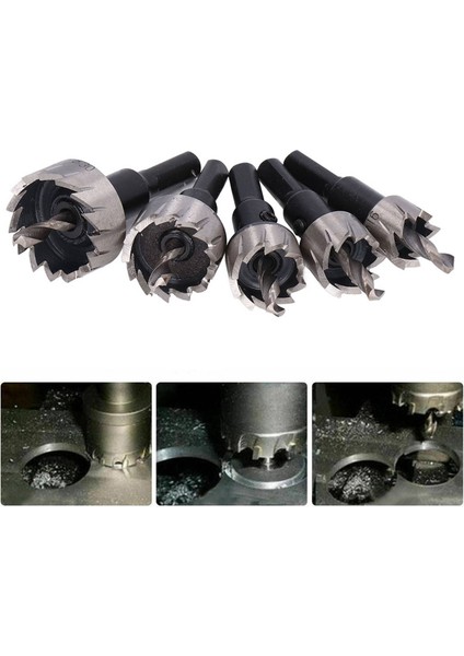 Metal Delik Testere, 5 Parça Matkap Ucu Delik Testere Alüminyum Için Yüksek Hız Çeliği Demir Için Çelik (Yurt Dışından)