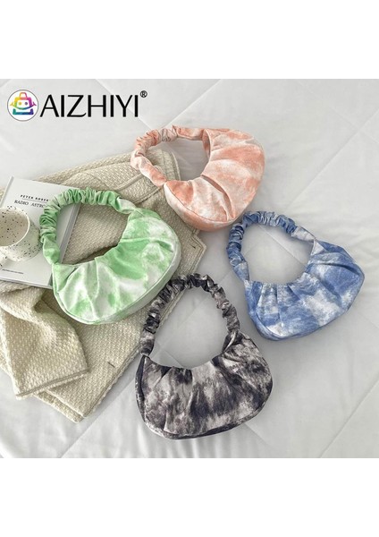 Moda Kadın Yumuşak Batik Baskı Kanvas Çanta Tek Omuz Pilili Hamur Çanta Çanta Gün Manşonlar Koltukaltı Çanta Çanta (Yurt Dışından) fiyatları
