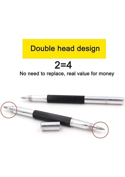 Taşınabilir Dıy Seramik Gravür Aracı Dayanıklı Anti Kayma Kolu Yazı Alaşım Ucu Çift Uçlu Gravür Kalem Scriber Markalama Gravür Araçları (Yurt Dışından) fırsatları