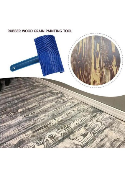 Mavi Kauçuk Ahşap Tahıl Boya Rulosu Dıy Tahıl Boyama Aracı Podazz (Yurt Dışından) fiyatları