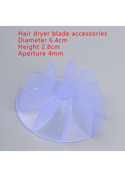 Berber Dükkanı Saç Kurutma Makinesi Vantilatör Bıçağı Aksesuarları Kuaför Saç Kurutma Makinesi Motoru Fan Karşılaşması (Yurt Dışından)