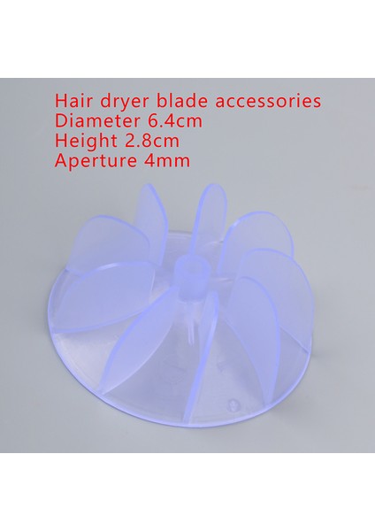 Berber Dükkanı Saç Kurutma Makinesi Vantilatör Bıçağı Aksesuarları Kuaför Saç Kurutma Makinesi Motoru Fan Karşılaşması (Yurt Dışından)