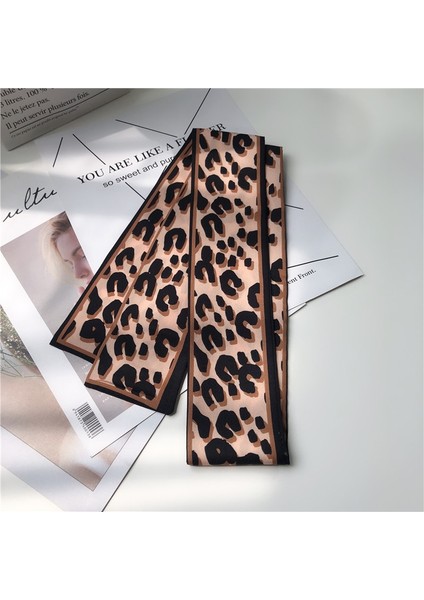 Ipek Eşarp 2019 Leopar Hayvan Desenli Eşarp Kadın Ipek Eşarp Küçük Saplı Çanta Şeritler Kadın Atkısı Kafa Uzun Eşarp (Yurt Dışından) fırsatları