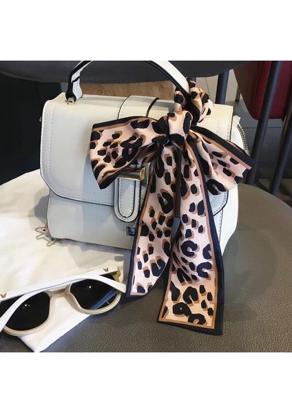 Ipek Eşarp 2019 Leopar Hayvan Desenli Eşarp Kadın Ipek Eşarp Küçük Saplı Çanta Şeritler Kadın Atkısı Kafa Uzun Eşarp (Yurt Dışından) indirimleri