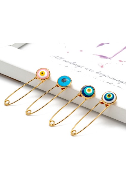 Türkiye Nazar Eller Broş Emniyet Pimi Mavi Şanslı Göz Küresi Broş Charm Etnik Yaka Pin Broş Kadınlar Takı Için (Yurt Dışından) fırsatları