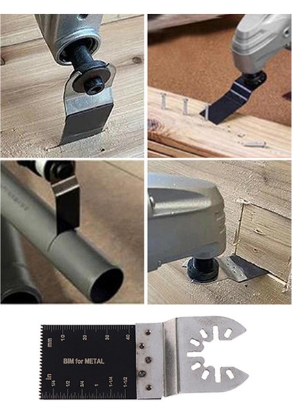 Adet Metal Kesme Testere Bıçağı Hızlı Bırakma Salınımlı Çok Aracı Güç Aracı Podazz (Yurt Dışından)