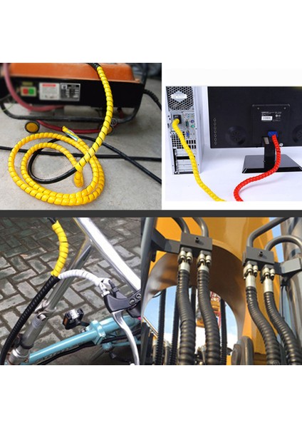 8/10/12/14/16MM Esnek Spiral Tel Sarma Ev Masaüstü Bilgisayar Kablo Kablosunu Yönetin 2 M (Yurt Dışından) fırsatları