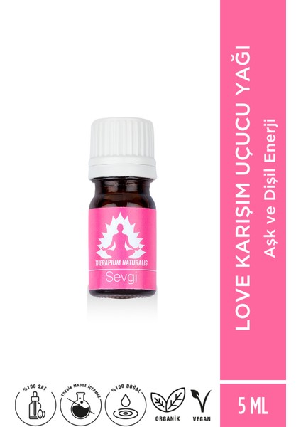 Love ( Sevgi ) Karışım Yağı - 5 ml Dişil Enerji Arttırıcı