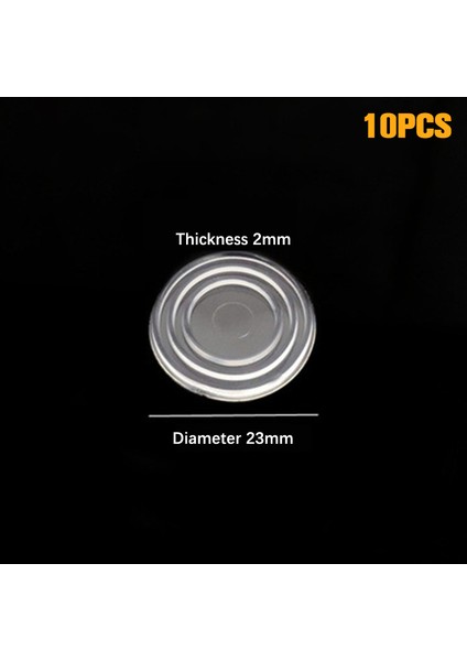 10 Adet Şeffaf Çift Taraflı Vantuz Pvc Cam Kaymaz Mat Masaüstü Koruma Contası Mobilya Bileşeni Nicle (Yurt Dışından)