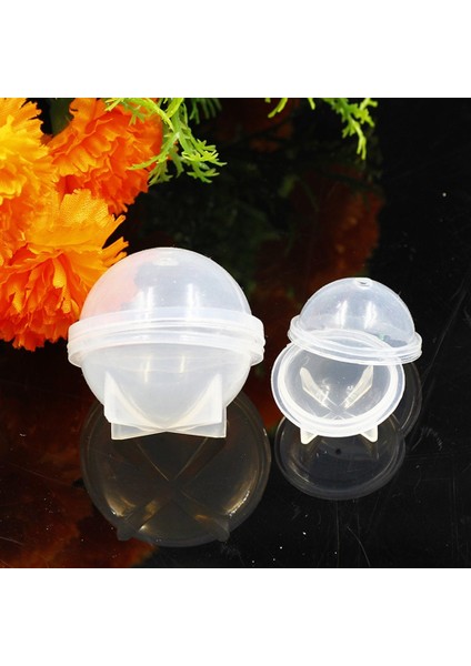 Takı Çiçek Örneği Için Yuvarlak Küre Silikon Reçine Kalıp Epoksi Topu - Şeffaf 20MM (Yurt Dışından) modelleri