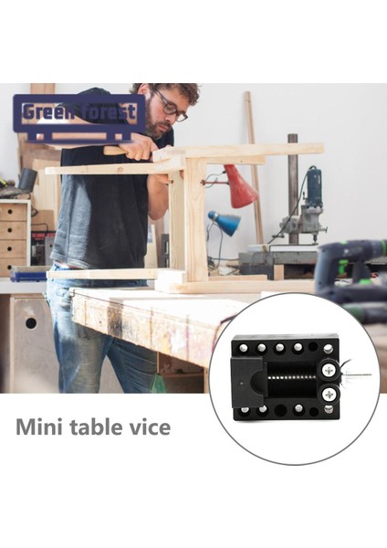 Yeşil Orman Mini Tezgah Mengenesi Ayarlanabilir Sıkma Aralığı Tezgah Mengenesi Izle Onarım Aracı (Yurt Dışından)