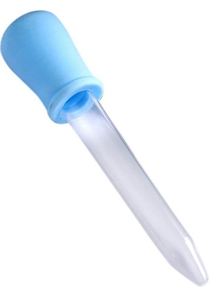 Bebek Için 5ml Şeffaf Plastik Pipet Damlalık Mavi (Yurt Dışından)