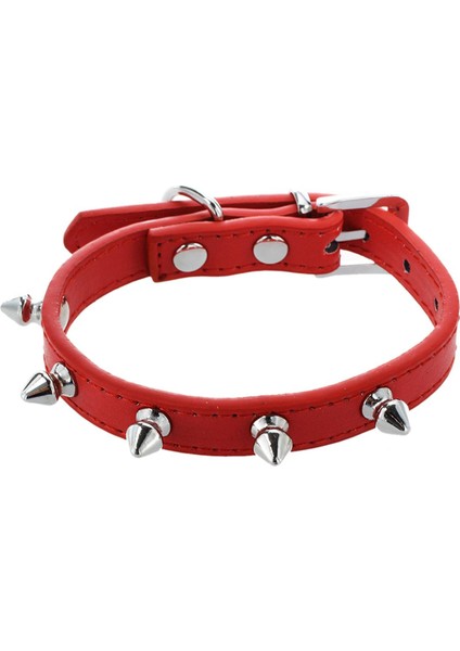 Çivili Köpek, Kedi Evcil Hayvanı Için Perçinli Tasma Kırmızı Xs (Yurt Dışından)