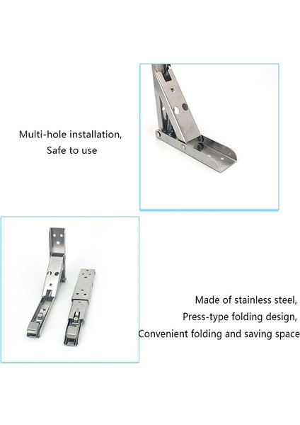 Yerleşik Tezgah Masasına Veya Tasarruf Alanına Paslanmaz Yaylı Çelik Katlanabilir Braket (Yurt Dışından) indirimleri