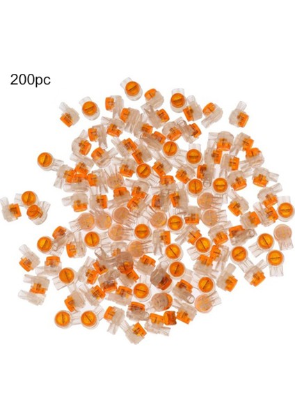 Helloworld 200 Adet 2 Telli Kapalı Açık Telefon Kablosu Tel Marangoz Jöle Kıvrım Konnektörleri (Yurt Dışından) fiyatları