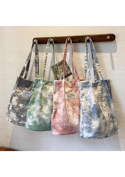 Batik Büyük Kapasiteli Alışveriş Çantası Yeni Rahat Tuval Kadın Çantası Omuzdan Askili Çanta Moda Baskılı Tokalı Çanta Kadınlar Için 2021 (Yurt Dışından)