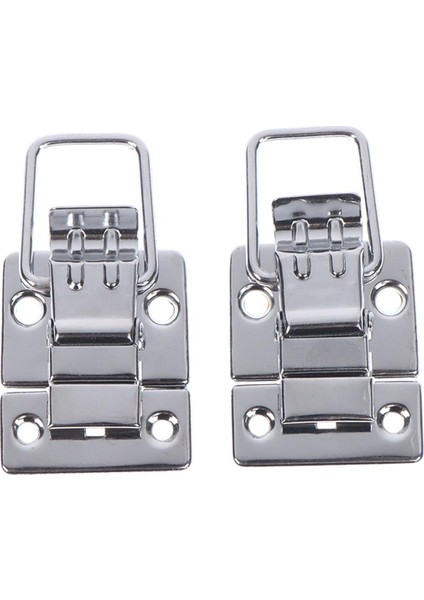 2 Adet Paslanmaz Çelik Krom Geçiş Mandalı Göğüs Kutusu Kasa Bavul Aracı Toka Mpj (Yurt Dışından)