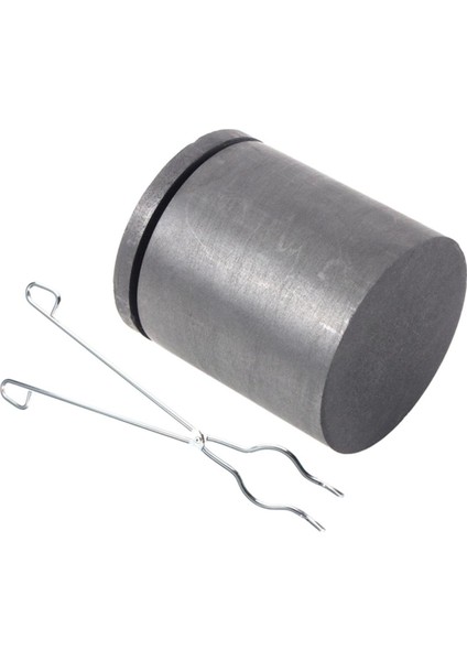 Adet Grafit Eritme Potası Aksesuarları: 1 Adet 45CM Paslanmaz Çelik Pota Maşa Kelepçesi Fırın Pense Tutucu ve 1 Adet 45CM Yüksek Saflıkta Döküm Kapaklı Pota (Yurt Dışından)