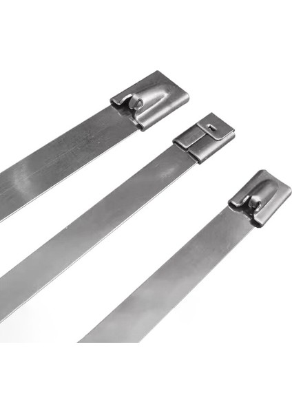 10 Adet 304 Paslanmaz Çelik Metal Kablo Bağları 4.6 mm Çok Fonksiyonlu Kablo Bağı Podazz (Yurt Dışından)