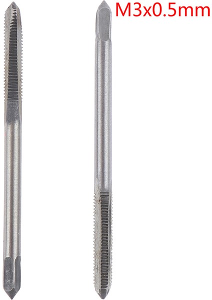 Adet Düz Yivli Vida Konu Metrik Fiş El Dokunun Matkap El M3 * 0.5mm Podazz (Yurt Dışından)