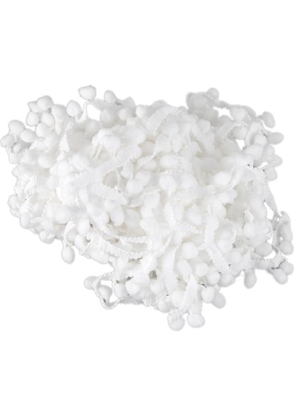 20 Yard 10 mm Ponpon Trim Topu Fge Şerit Dıy Dikiş Aksesuarı Dantel Biz (Yurt Dışından)
