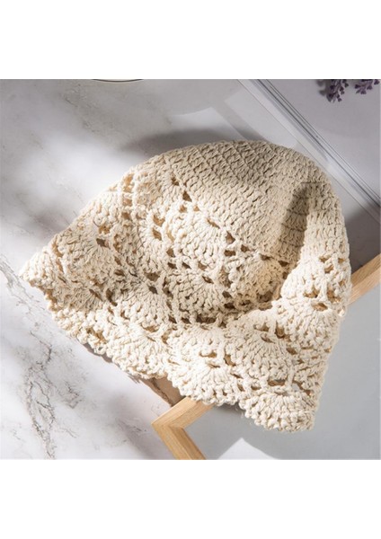 El-Örme Çiçek Içi Boş Ince Kap Bahar ve Yaz Dantel Nefes Fular Tığ Ayak Pamuk Ipliği Şapka Kadın (Yurt Dışından) modelleri