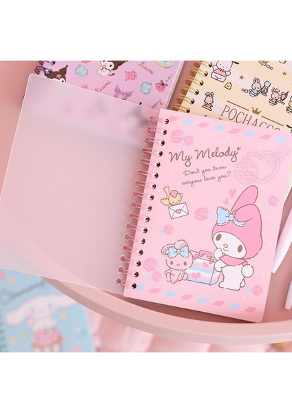 Karikatür Anime My Melody Cinnamoroll Kuromi Pc Köpek Kt Kedi Baskılı Desen Dizüstü Kawaii Sevimli Öğrenci El Hesabı Günlüğü Kitap (Yurt Dışından) fırsatları