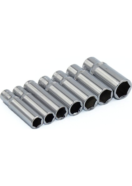 Helloworld 1/4 Inç Derin Soket 4-14MM Hex Somun Sürücü Anahtarı Araba Tamir Aracı Aksesuarları (Yurt Dışından)