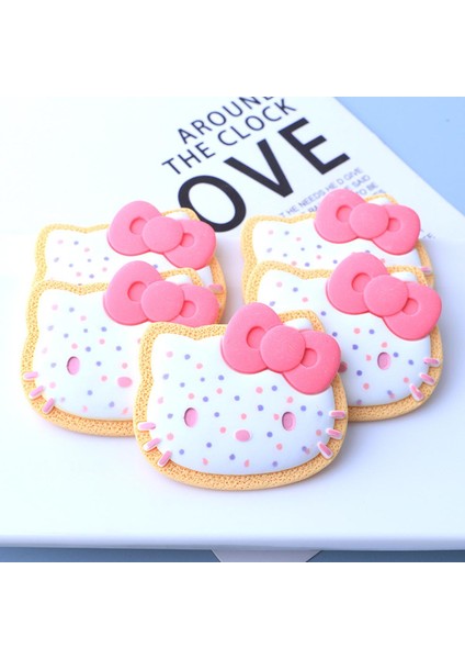 Yeni Karikatür Kt Kedi Reçine Aksesuarları Ev Yapımı Cep Telefonu Kılıfı Malzemesi Diy El Yapımı Krem Tutkal Saç Halat Dolum (Yurt Dışından)